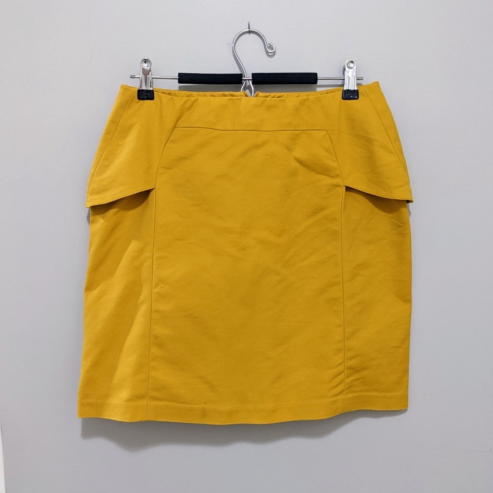 Sandro Mustard Yellow Skirt